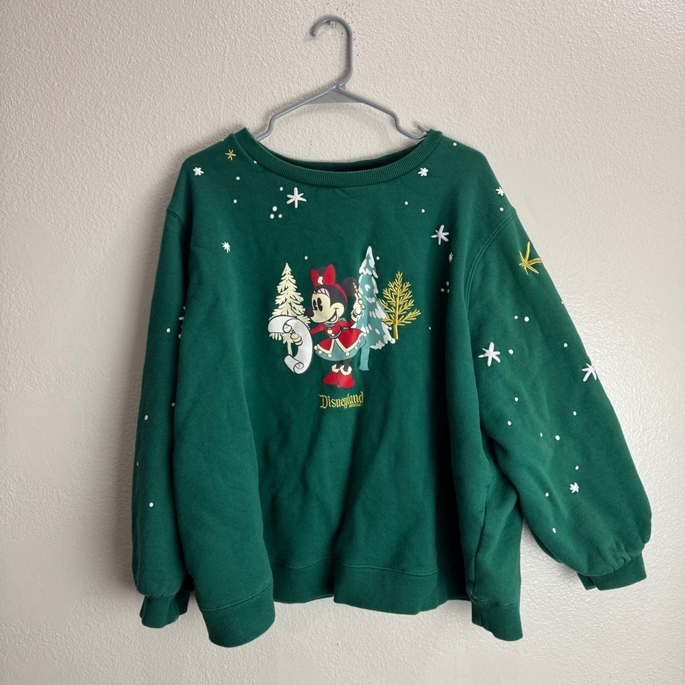Disneyland Vintage Minnie Mouse Christmas Pullover Jacket Size 3X Womens Unisex